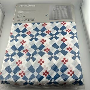 IKEA fyrklover windmill design S Edholm/L Ullenius Full/Queen 2 Pillowcases NEW